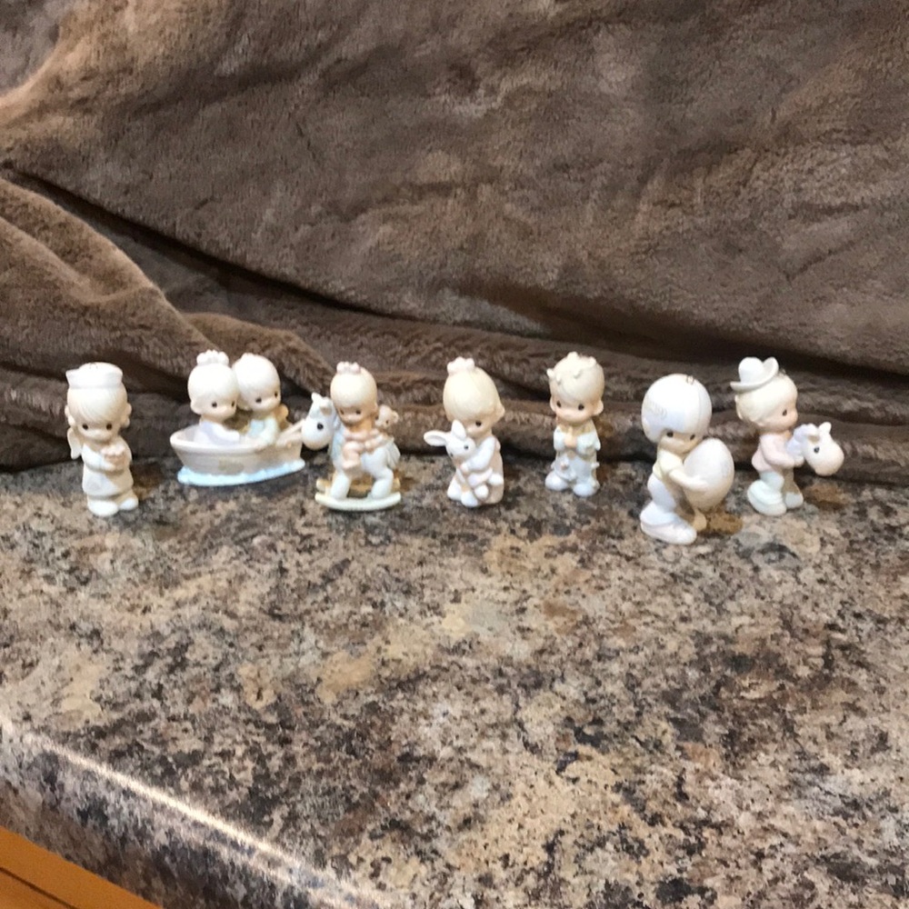 Precious moments tree ornaments or shelf decor
